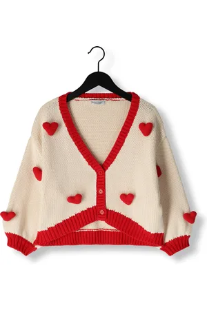 Daily Brat Meisjes Truien & Vesten Heart Knitted Vest - - Maat 116/128