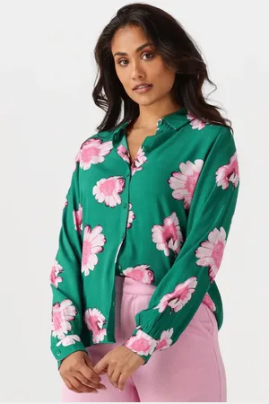 POM Amsterdam Dames Blouses Mila Meadow - - Maat 34