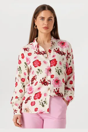 POM Amsterdam Dames Blouses Mila Bouquet - - Maat 34