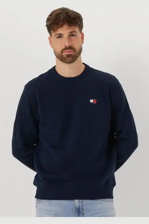 Tommy Hilfiger Heren Truien & Vesten Tjm Reg Bagde Crew Ext - - Maat XL