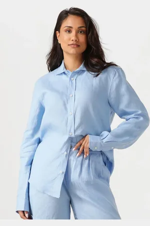 Resort Finest Dames Blouses Shirt 100% Linen - - Maat XL