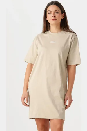 Calvin Klein Dames Jurken Placed Inst Tee Dress - - Maat XL