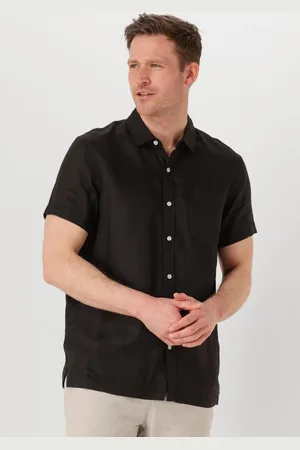 Scotch&Soda Heren Overhemden Linen Shirt - - Maat XL