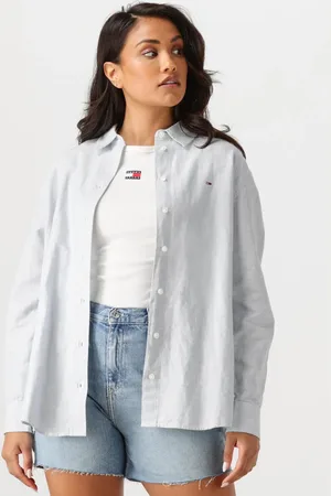 Tommy Hilfiger Dames Blouses Tjw Rlx Linen Shirt - - Maat XL