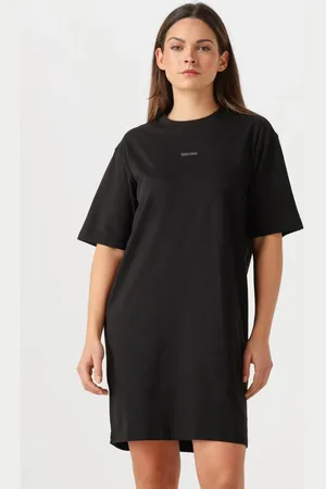 Calvin Klein Dames Jurken Placed Inst Tee Dress - - Maat XL