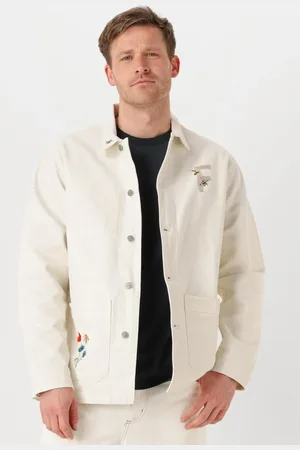Foret Forét Heren Overshirts Rowan Embroidery Canvas Overshirt - - Maat XL
