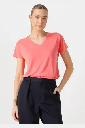 MSCH Dames Tops & T-shirts Mschfenya Modal V Neck Tee - - Maat XS/S