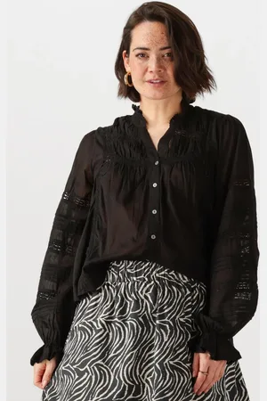 Neo Noir Dames Blouses Lyla S Voile Blouse - - Maat 34