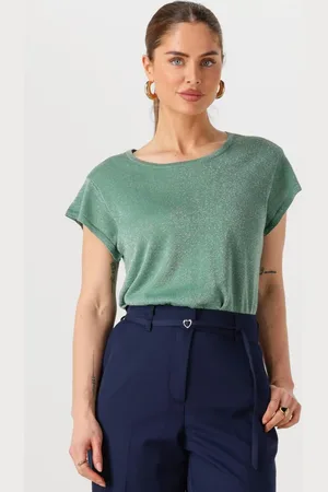 Minus Dames Tops & T-shirts Carlina Knit Tee - - Maat XL