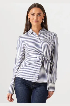 Y.A.S Dames Blouses Yasestima Ls Tie Shirt - - Maat 36