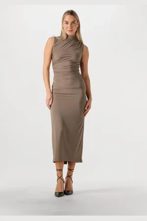 Rosemunde Dames Jurken Billie Sl Long Drape Dress - - Maat 38