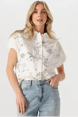 NUKUS Dames Blouses Catalina Blouse Paillet - - Maat XL