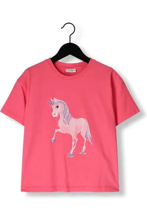 Daily Brat Meisjes Tops & T-shirts Shimmery Unicorn T-shirt - - Maat 104/110