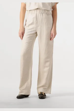 Minus Dames Broeken Sabbi Linen Pant - - Maat 36