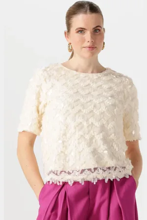 NUKUS Dames Tops & T-shirts Aria Top Lace - - Maat XL