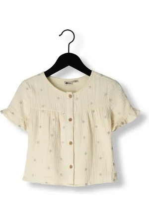 Daily7 Meisjes Blouses Ruffle Shirt Allover Print - - Maat 104