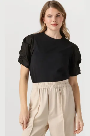 INWEAR Dames Tops & T-shirts Payanaiw Woven Trim Shirt - - Maat XL
