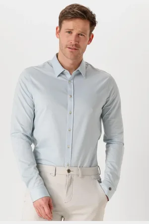 Cast Iron Heren Overhemden Long Sleeve Shirt Twill Jersey 2 Tone - - Maat XL