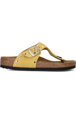 Birkenstock Dames Slippers Gizeh Rivet Border - - Maat 36