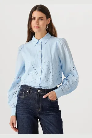 Y.A.S Dames Blouses Yasluma Ls Shirt S. Noos - - Maat 34