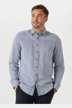 PME Legend™ Heren Overhemden Long Sleeve Shirt Ctn/linen - - Maat XL