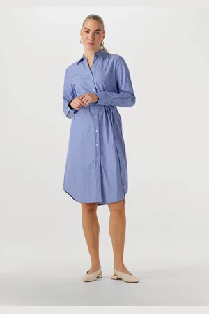Tommy Hilfiger Dames Jurken Ess Poplin Regular Shirt Dress - - Maat 34