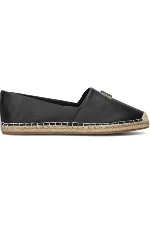 Tommy Hilfiger Dames Espadrilles Th Logo Leather Espadrille - - Maat 36