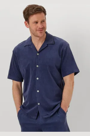 SELECTED Heren Overhemden Slhrelaxtalon Towel Ss Jersey Shirt - - Maat XL