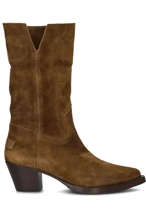 Shabbies Amsterdam Dames Enkellaarsjes Lure Mid Boot - - Maat 36