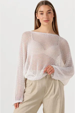 Resort Finest Dames Truien & Vesten Crochet Sweater - - Maat S