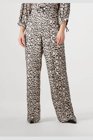Jansen Amsterdam Dames Broeken Romana Broek Wa 429 Wide Long - - Maat 34