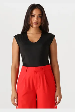 Rosemunde Dames Tops & T-shirts Billie Capsleeve V-neck - - Maat 36