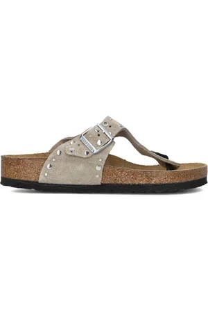 Birkenstock Dames Slippers Gizeh Rivet Border - - Maat 36