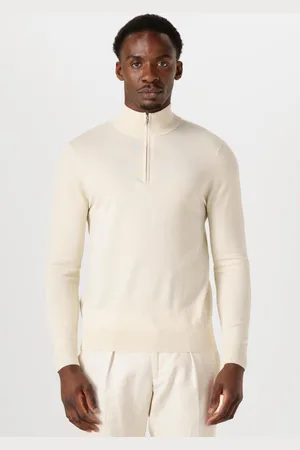 Profuomo Heren Truien & Vesten Half Zip Luxury Basic - - Maat XL
