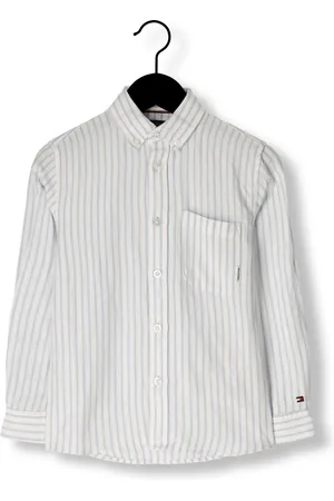 Tommy Hilfiger Jongens Overhemden Linen Blend Striped Shirt Ls - - Maat 116