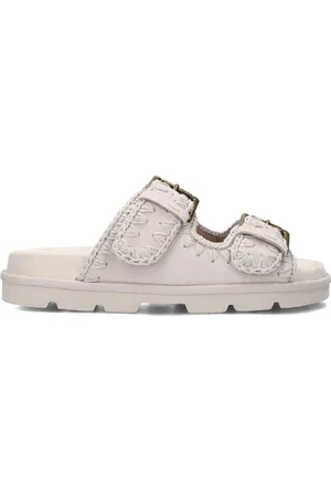 Mou Dames Slippers Low Bio Sandal 2buckles Monoch - - Maat 36
