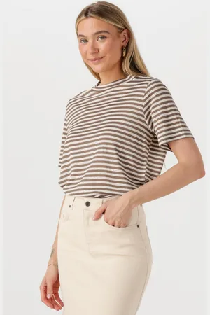 My Essential Wardrobe Dames Tops & T-shirts Lisamw Striped Tee - - Maat XL