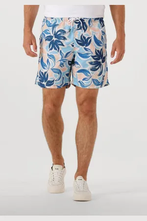 Shiwi Heren Zwembroeken Men Mike Swim Shorts 7 Inch Floral Leafs - - Maat XL