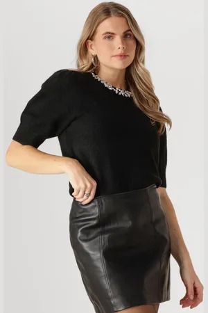 Neo Noir Dames Truien & Vesten Maia Stone Knit Blouse - - Maat XS