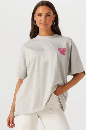 Catwalk Junkie Dames Tops & T-shirts Oversized Graphic Tshirt - - Maat 34