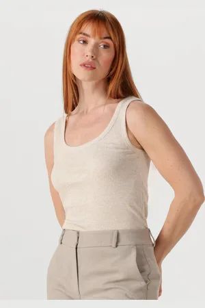 SELECTED Dames Tops & T-shirts Slfanna U-neck Tank Top - - Maat XL