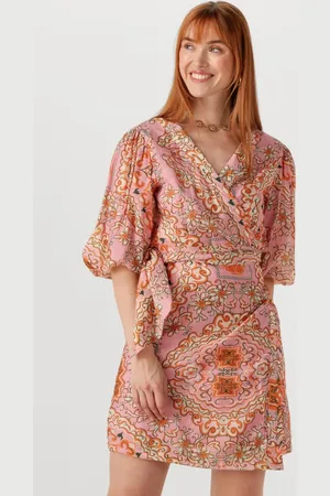 Object Dames Jurken Objholly 2/4 Re Short Wrap Dress 138 - - Maat 34