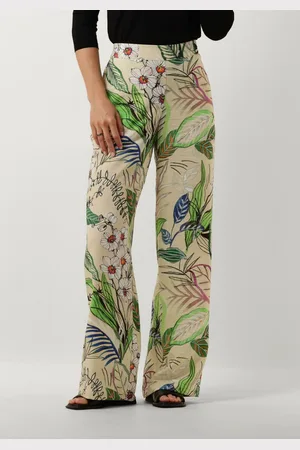 Jansen Amsterdam Dames Broeken Wb429 Printed Long Pants - - Maat XL