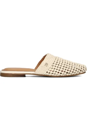 Tommy Hilfiger Dames Slippers Crochet Leather Mule - - Maat 37