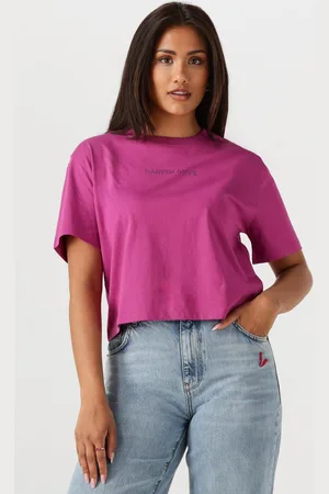 Harper & Yve Dames Tops & T-shirts Croppedlogo-ss - - Maat XL