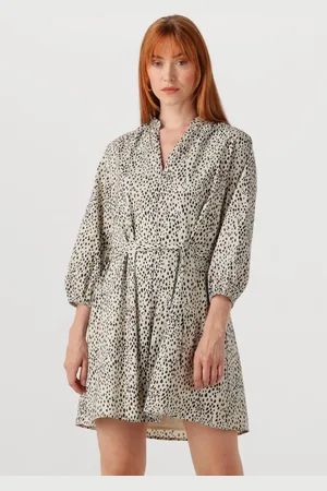 Colourful rebel Dames Jurken Lize Cheetah Shirt Mini Dress Ss - - Maat XL