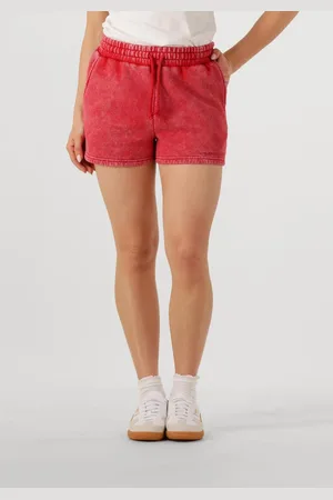Colourful rebel Dames Broeken Uni Logo Acid Wash Sweat Short - - Maat XL