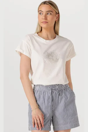 NUKUS Dames Tops & T-shirts Vilamoura Shirt Nk Strass - - Maat XL