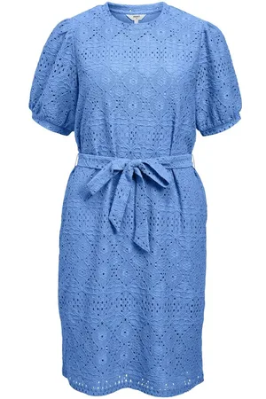 Object Broderie Anglaise Mini Jurk