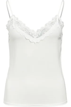 Object Kanten Mouwloze Top